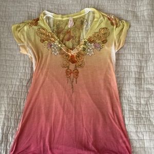 Sparkle and fade tee